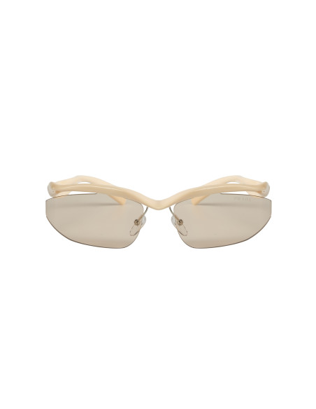 Prada SPR A25 18Q-412 Morph Square Shape Beige