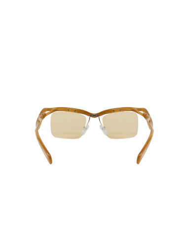 Prada SPR A15 13S-80E Morph Small Square Shape Cognac