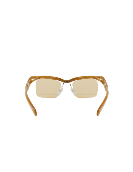 Prada SPR A15 13S-80E Morph Small Square Shape Cognac