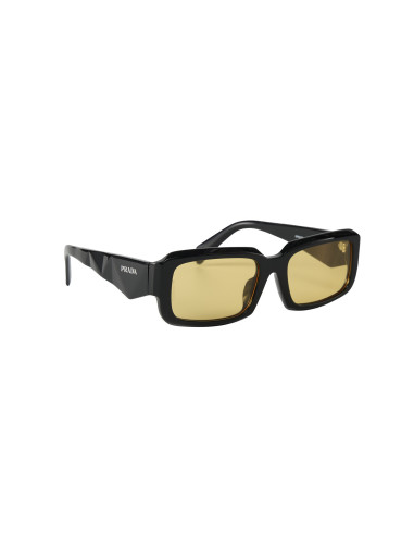 Prada SPR 27ZS 16K-70A Square Shape Yellow Black