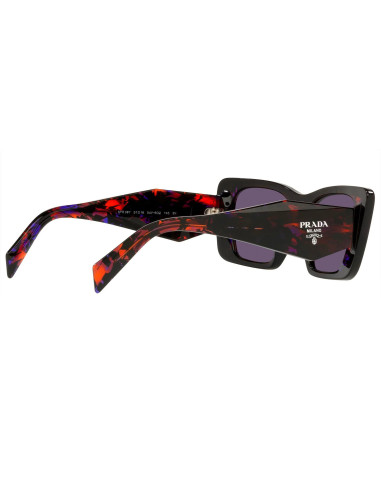 Prada SPR 08YS 04V-6O2 Oversized rectangular Black Violet