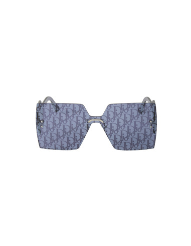 Dior DiorClub M5U F0B8 Square Shape Azul Gris