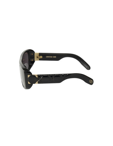 Dior Lady 95 22 S1I 10A0 Square Shape Negro Dorado