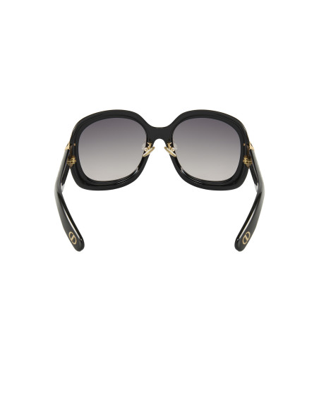 Dior Lady 95.22 R2F 10A0 Square Shape Negro Dorado
