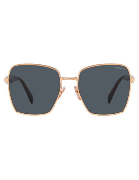 Prada SPR 64Z SVF-09T Square Shape Pink Gold Tortoise