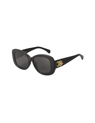 Chanel CH5468-B c.501 Square shape Negro Dorado