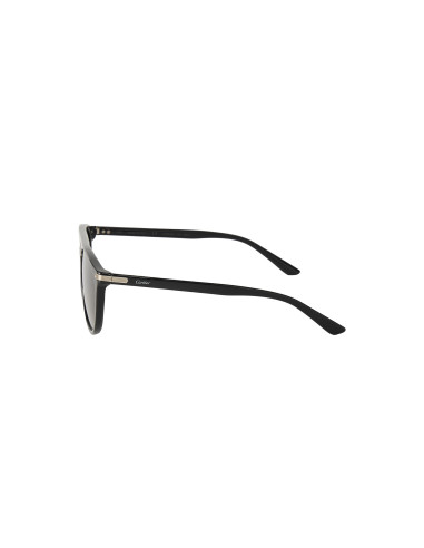 Cartier CT0013SA 001 Aviator Black Silver Gray