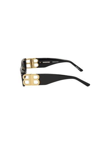Balenciaga BB0096S 001 Dynasty Rectangle Black Gold