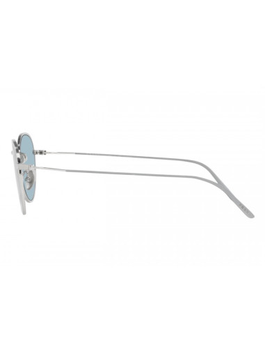 Prada SPR 53WS 05Q-051 Round Titanium Satin Blue