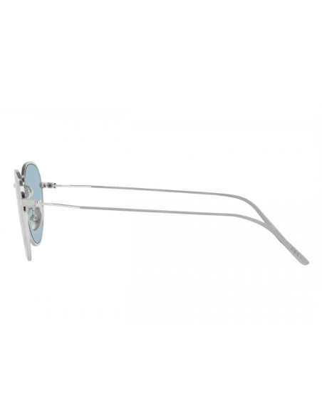 Prada SPR 53WS 05Q-051 Round Titanium Satin Blue