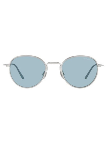Prada SPR 53WS 05Q-051 Round Titanium Satin Blue