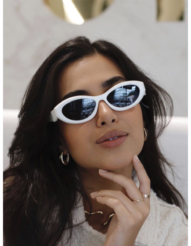 Sunnies Macarena MA01 17K-08Z Oval Shape White