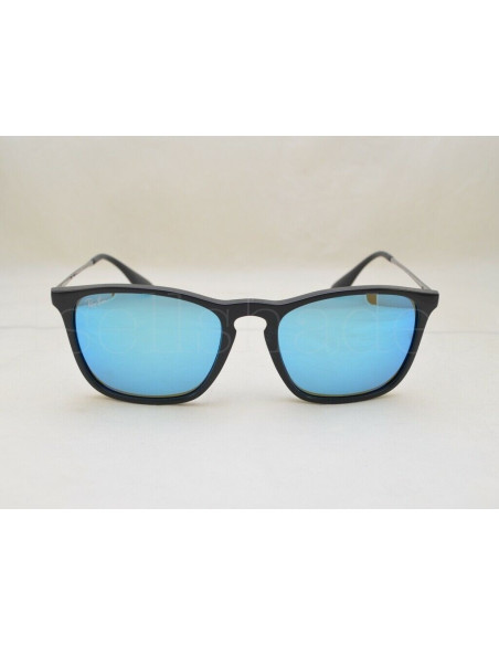Ray Ban Rb4187 601/55 Chris Negro Mate Azul espejo | Sunnies.uno