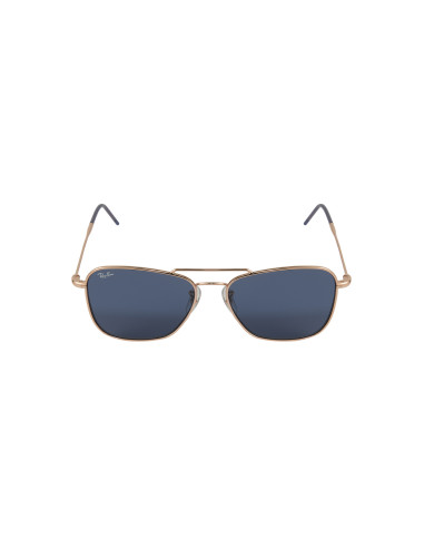 Ray Ban RB0102s 9202/3A Caravan Reverse Blue Rose Gold