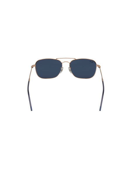 Ray Ban RB0102s 9202/3A Caravan Reverse Blue Rose Gold