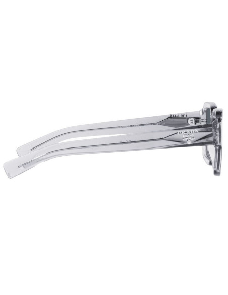 Prada SPR 02ZS U43-0A9 Square Shape Transparent Grey Blue