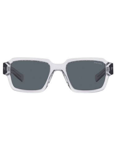 Prada SPR 02ZS U43-0A9 Square Shape Transparent Grey Blue