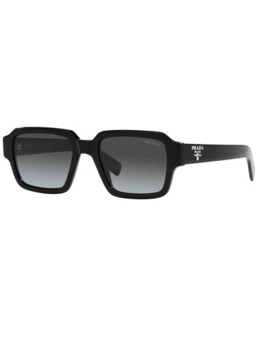 Prada SPR 02ZS 1AB-06T Square Shape Black Dark Grey