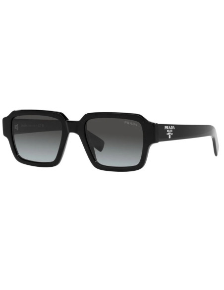 Prada SPR 02ZS 1AB-06T Square Shape Black Dark Grey