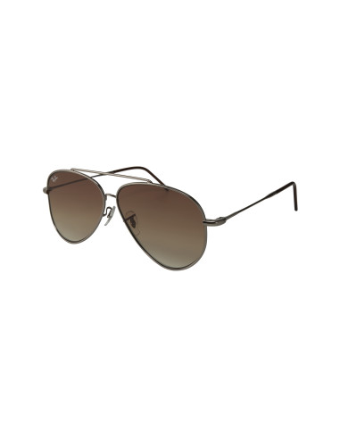 Ray Ban RB0101S 004/CB Aviator Reverse Gunmetal Gradient