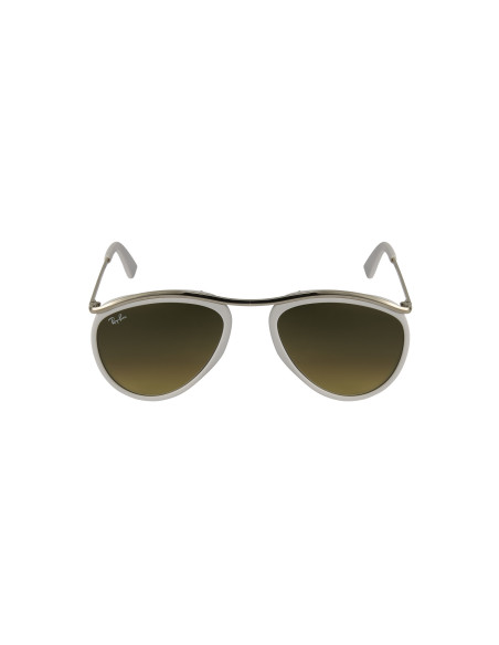 Ray Ban Rb2219 1289/4m Olympian Aviator Blanco Verde Degradado | Sunnies.UNO