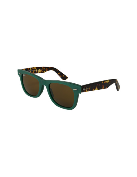 Ray Ban Rb2140 1240N9 Wayfarer Verde Cafe Carey Polarizado | Sunnie...