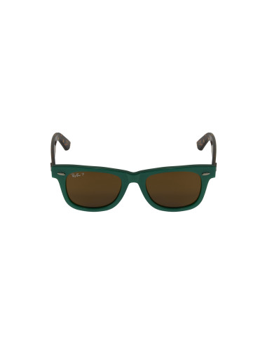 Ray Ban Rb2140 1240N9 Wayfarer Verde Cafe Carey Polarizado | Sunnie...