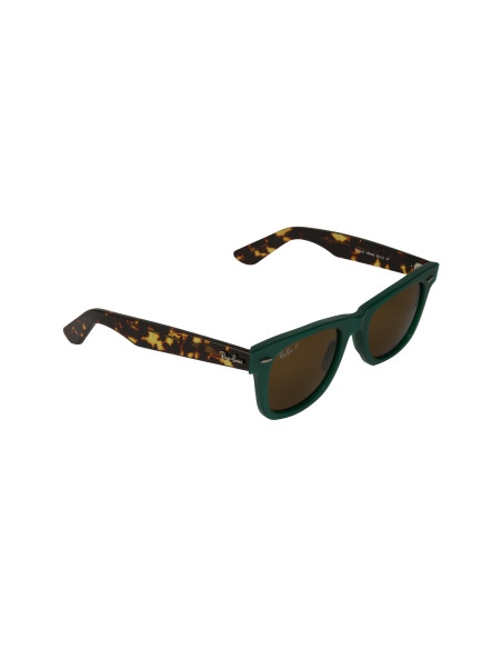 Ray Ban Rb2140 1240N9 Wayfarer Verde Cafe Carey Polarizado | Sunnie...