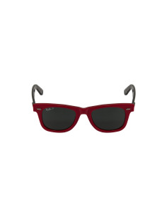 Ray Ban Rb2140 1243p2 Wayfarer Polarizado Ciruela Rojo Carey | Sunn... 2