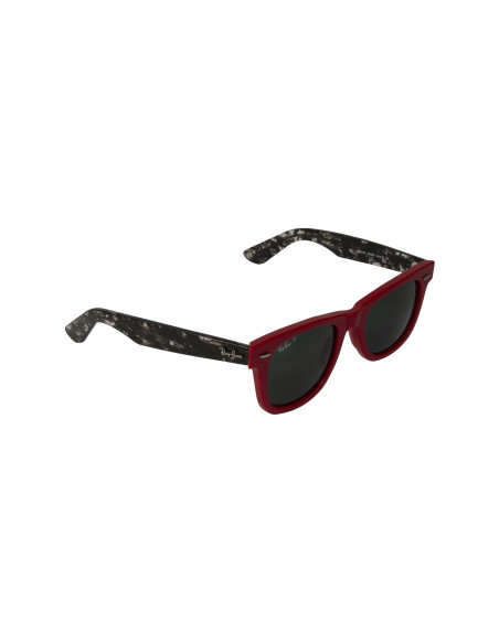 Ray Ban Rb2140 1243p2 Wayfarer Polarizado Ciruela Rojo Carey | Sunn...