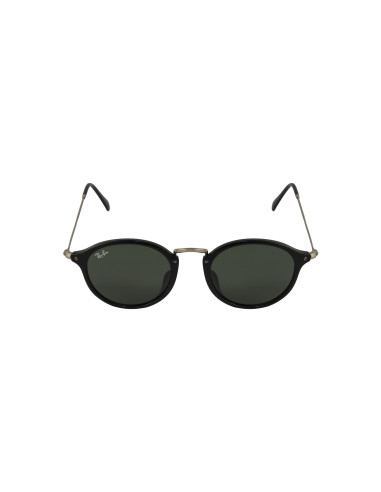 Ray Ban Rb2447 901 Round Fleck Negro G-15 Plata Clasico | Sunnies.uno