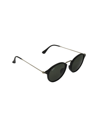 Ray Ban Rb2447 901 Round Fleck Negro G-15 Plata Clasico | Sunnies.uno