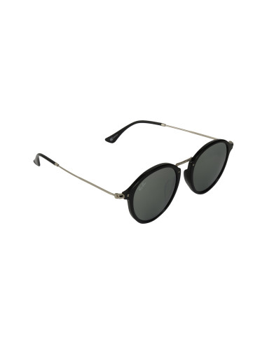 Ray Ban Rb2447 901/30 Round Fleck Plata Espejo Negro | Sunnies.uno