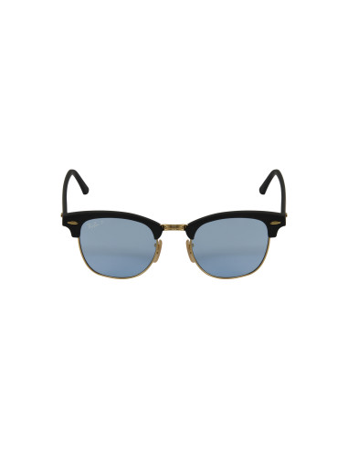Ray Ban Rb3016 901s3r Clubmaster Azul Transparente Polarized | Sunn...