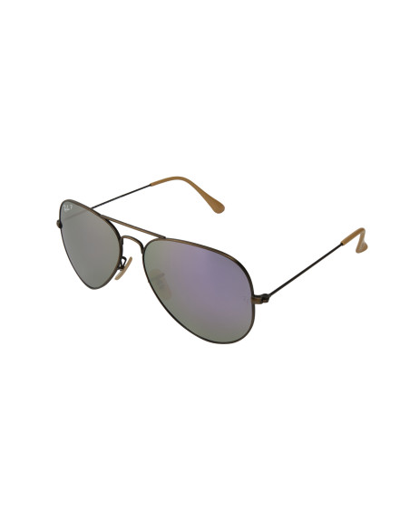 Ray Ban Rb3025 167/1r Aviator Polarizado Lila Espejo Bronce | Sunni...