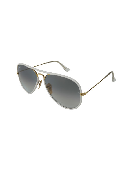 Ray Ban Rb3025jm 146/32 Aviator Blanco Gris Full Color | Sunnies.uno