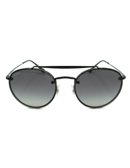 Ray Ban Rb3614n 148/11 Round Double Bridge Blaze Negro Gris degrada...