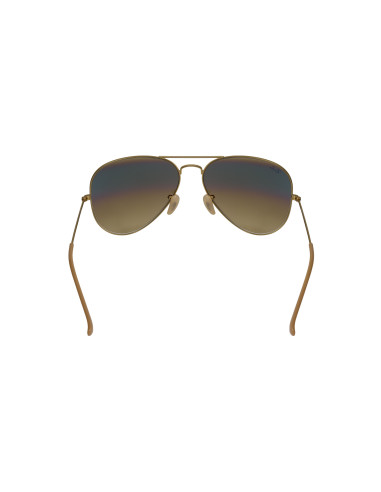 Ray Ban Rb3026 112/85 Aviator Cafe Gradiente Dorado Gota Grande