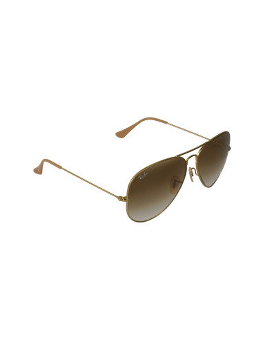 Ray Ban Rb3026 112/85 Aviator Cafe Gradiente Dorado Gota Grande