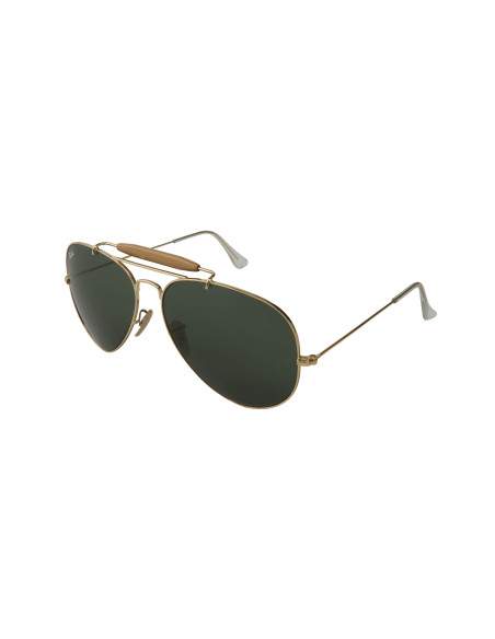 Ray Ban Rb3029 L2112 Outdoorsman Ii Negro G-15 Dorado Gota | Sunnie...