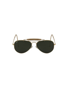 Ray Ban RB3030 L0216 Aviator outdoorsman Dorado G-15 Cola de rata |... 2