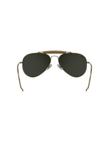 Ray Ban RB3030 L0216 Aviator outdoorsman Dorado G-15 Cola de rata |...