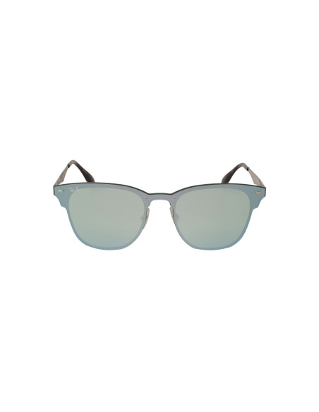 Ray Ban Rb3576n 042/30 Clubmaster Blaze Plata Espejo Gris | Sunnies...