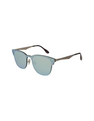 Ray Ban Rb3576n 042/30 Clubmaster Blaze Plata Espejo Gris | Sunnies...