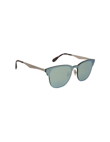 Ray Ban Rb3576n 042/30 Clubmaster Blaze Plata Espejo Gris | Sunnies...