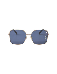 Miu Miu MU 51YS ZVF-1V1 Square Shape Gold Rose Blue 2
