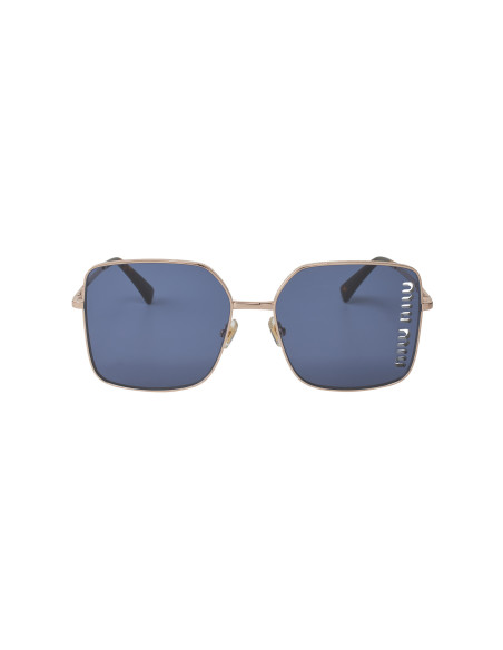 Miu Miu MU 51YS ZVF-1V1 Square Shape Gold Rose Blue
