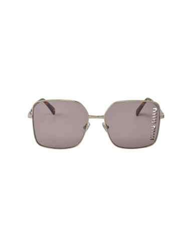 Miu Miu MU 51YS 1BC-03V Square Shape Silver Violet Mirror