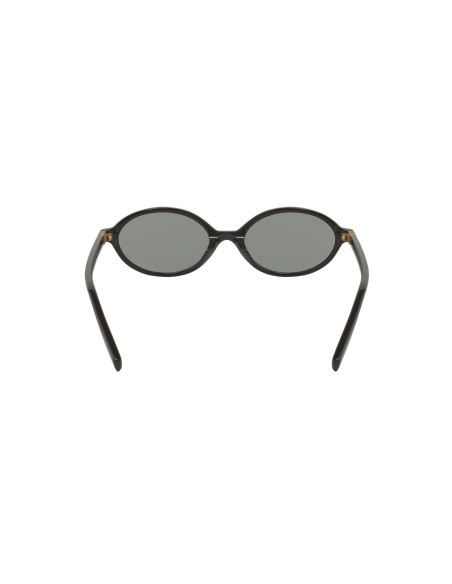 Miu Miu MU 04ZS 1AB-5S0 Oval Shape Black Gold