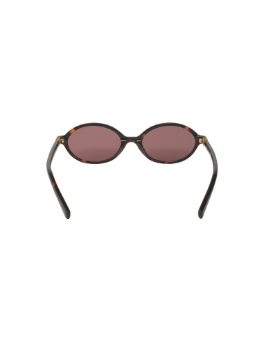 Miu Miu MU 04ZS VAU-5OD Oval Shape Tortoise Wine